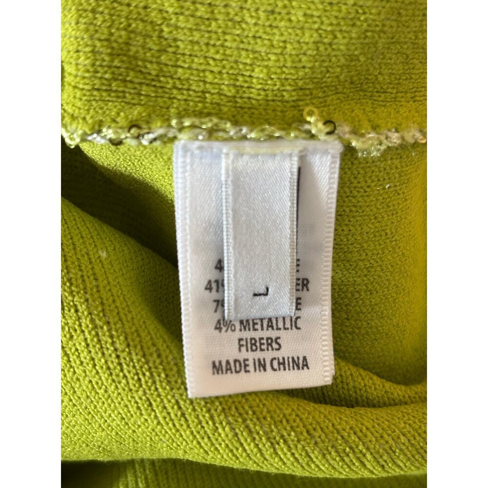 St. John Sequin Knit Maxi Dress SZ L - Picture 9 of 12